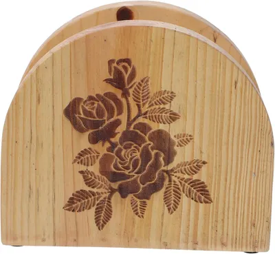Produktbild von Eleganter Serviettenhalter aus Holz für Zuhause und Restaurant