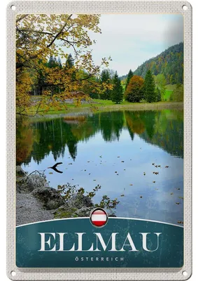 Produktbild von Blechschild Reise 20x30cm Ellmau Österreich Natur See Urlaub
