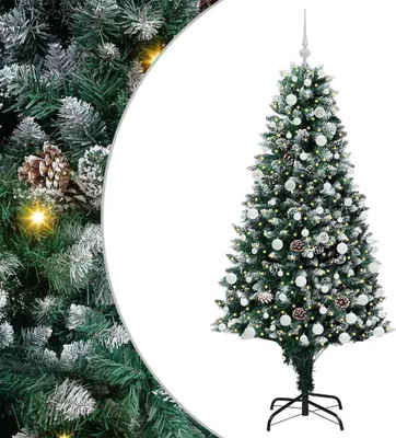 Image de Sapin de Noël artificiel Vert 180 cm PVC, Acier et Plastique