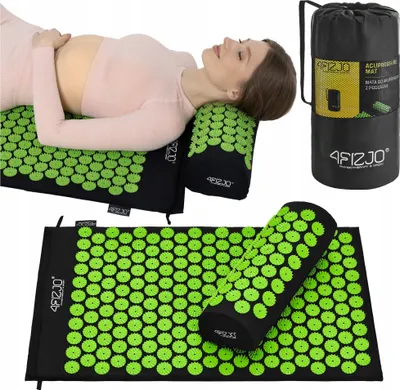 Produktbild von Gesundheit Akupressurmatte Mit Spikes + Therapeutisches Kissen Entspannung