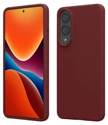 Produktbild von kwmobile Handyhülle für Samsung Galaxy S25 Edge Hülle - Case Silikon - Kabelloses Laden - Schutzhülle Cover in Bordeaux Violett