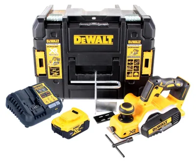 Immagine prodotto di DeWalt DCP 580 P1 Pialletto a batteria 18V in valigetta TSTAK + 1x Batteria DCB 184 5,0 Ah + Caricabatterie DCB 115