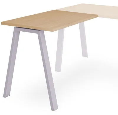 Produktbild von Anstelltisch Blanca BxTxH 100x60x73cm Gestell grau Platte Melamin buche