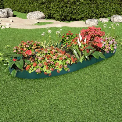 Image de The Living Store Bordures de pelouse 10 pcs Vert 65x15 m PP