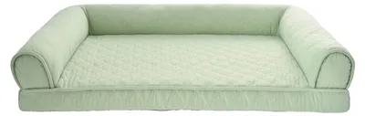 Produktbild von Dehner Lieblinge Kuschelbett Elsa L, eckiges Hundebett, 68.5 x 91.5 x 16.5 cm, Polyester, mintgrün