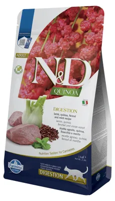 Produktbild von Farmina Pet Food N&D Quinoa, Adult, Lamm, 1,5 kg, Getreidefrei, Ohne Geschmacksstoffe, Antioxidantien enthalten