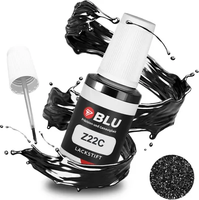 Produktbild von BLU Auto Lackstift Schwarz kompatibel für Opel Z22C Graphitschwarz | Auto Lack Reparatur Ausbesserungslack