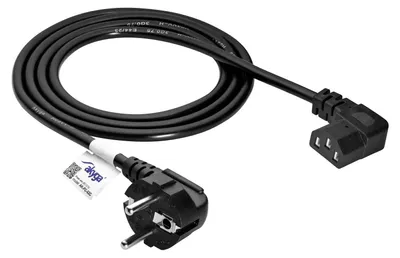 Zdjęcie produktu dla Akyga AK-PC-02C, 1,5 m, CEE7/7, IEC C13, 250 V