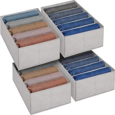 Produktbild von Famanu Ladeorganizer Set 4-teilig - Faltbare Aufbewahrungslösungen für Kleidung und Accessoires