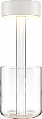 Immagine prodotto di Lampada da tavolo a LED AI Collaboration bianca 3W, tonalità di bianco, 120 lm, vetro, dimensioni: 34,8 x 12 x 12 cm, IP20, Maytoni