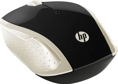 Obrázek produktu pro HP Bezdrátová myš 200 (zlatá), Pro praváky i leváky, Optický, RF bezdrátový, 1000 DPI, Zlato
