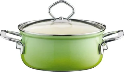 Produktbild von Riess niedriger Topf mit Deckel 1,0l 16cm Smaragd R0655036