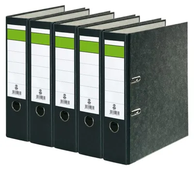 Produktbild von 5 Aktenordner 8cm Breit DINA4 Ordner Büroordner Schlitzordner