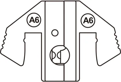 Produktbild von TOOLCRAFT PLE-0A6 Crimp-Einsätze Isolierte Flachsteckhülsen Quetschbereich: 4.0 bis 6.0 mm² Passend für Marke (Zangen):