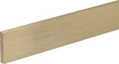 Produktbild von Rechteckleiste Buche roh 950 x 60 x 10 mm