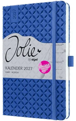 Obrázok produktu pre Týždenný kalendár Jolie 2027, cca formát A5, modrý