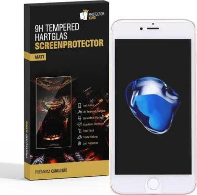 Produktbild von 3x 9H Hartglasfolie für iPhone 8 Plus Panzerfolie Schutzglas Schutzfolie MATT Panzerglas Schutzfolie