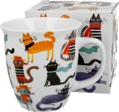Obrázek produktu pro Porcelánový hrnek v dárkové krabičce Cat´s World Stylish Cats