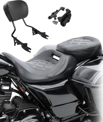 Produktbild von Sitzbank Set für Harley Davidson Touring 14-25 + Sissybar und Docking