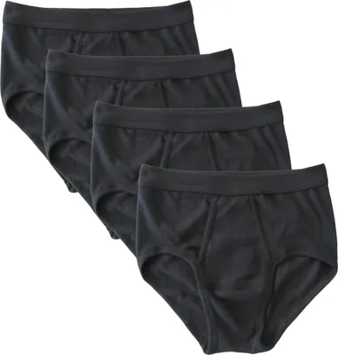 Herren Slip 4er Pack schwarz