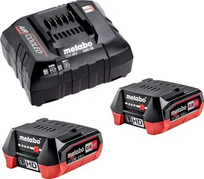 Produktbild von Metabo Akku Basis-Set (2 Akkus, Ladegerät) Werkzeugakkus Ersatzakkus 685301000
