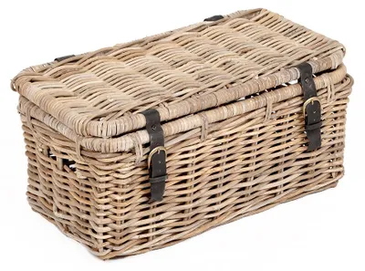 Produktbild von Rattan Truhe RESSY Grey ca. L60cm Couchtisch