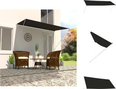 Produktbild von vidaXL Einziehbare Markise 350×150 cm Anthrazit -  Markisen