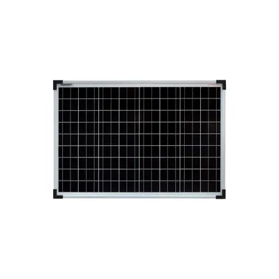 Produktbild von enjoy solar® Solarpanel klassisches monokristallines Solarmodul 50W 36V (silberner Rahmen), 158,75mm Perc-Zellen, 0% MwSt.