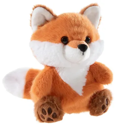 Productafbeelding van Pluche vos Chagiya, 13 cm, oranje/wit. Stressverlagend knuffeldier