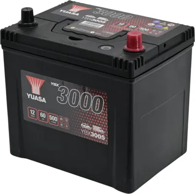 Produktbild von YUASA YBX3005 SMF Starterbatterie 12V 60Ah 500A(EN)