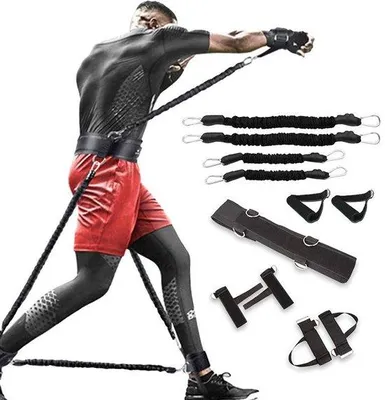 Produktbild von Heimtrainer für MMA-Training zu Hause, 150-Pfund-Widerstandsbänder