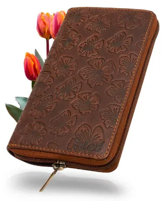 Image de Elzusha - Portefeuille pour femmes avec protection RFID et motif floral