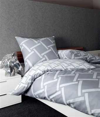 Produktbild von Janine Bettwäsche J.D. 8480 08 Silber Mako Satin 200 cm x 200 cm