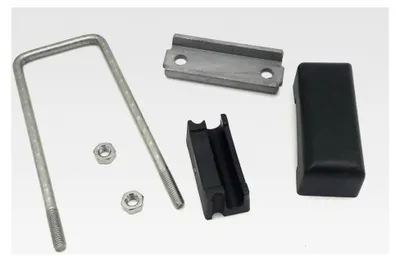 Produktbild von 10 Stück U-Bügel Befestigungshalterung Verbinder für 40mm x 80mm Vierkantpfosten Doppelstabmattenzaun