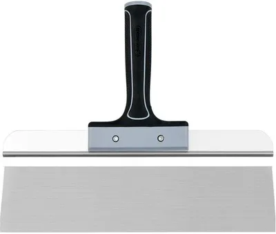 Productafbeelding van Ibenzoa® 350 mm vlakspatel van roestvrij staal – Professionele vlakspatel voor het egaliseren van muren en plafonds, met ergonomische handgreep