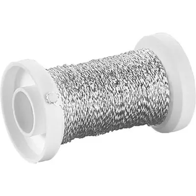 Obrázok produktu pre KNORR prandell 216482902 Drôt s buillonským efektom 50 m Ø 0,25 mm striebornej farby