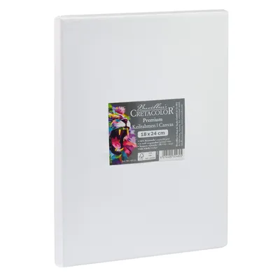 Image de Châssis Cretacolor 18 x 24 cm - 1 pièce - Kit de toile - Toile de peinture haut de gamme sur châssis en bois - Toile en coton pour acrylique, huile et techniques mixtes