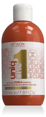 Zdjęcie produktu dla Revlon UniqOne Sulfate-free Curls Shampoo, 230 ml, Szampon, Profesjonalny, Unisex, Do wszystkich włosów, Kręconych włosów, Wszystkie kolory