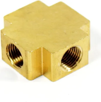 Produktbild von 4-Wege Adapter Verteiler 1/8" Messing für Öldruck Öltemperatur Instrumente