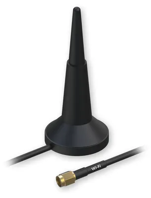 Obrázok produktu pre Teltonika PR1KRD30, 3 dBi, 2.4-2.5/5.1-5.95 GHz, 50 ohm, RP-SMA, Samec, Zvislá polarizácia