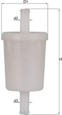 Produktbild von Kraftstofffilter MAHLE KL 260 OF für VOLVO FH 12 Leitungsfilter