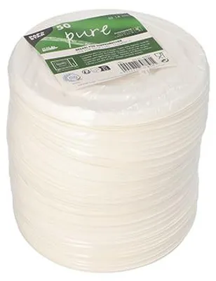 Produktbild von 400 Deckel für Suppenbecher, Zuckerrohr "pure" Ø 14 cm weiss