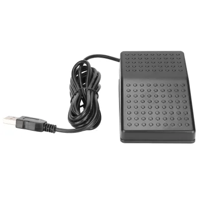 Zdjęcie produktu dla Przełącznik nożny USB - indywidualnie programowalny dla klawiatury, myszy i gier, pojedynczy pedał ze złączem USB-A