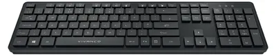 Immagine prodotto di VIVanco™Tastiera ANSI Wireless 104 Tasti Layout Inglese Con Ricevitore USB-A