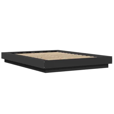 Produktbild von vidaXL Bettgestell Schwarz 120x200 cm Holzwerkstoff