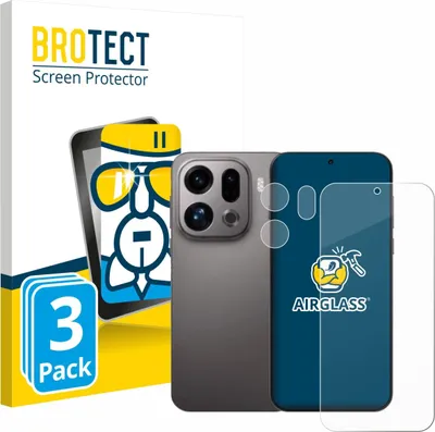 Produktbild von 3x BROTECT Schutzglas für Oppo Find X9 (Display+Kamera) Schutzfolie Panzer Folie Glas Display Schutz klar