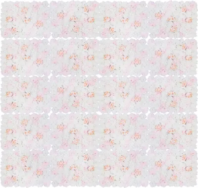 Image de 20 pièces artificielles mur de fleurs en soie mur de roses Flower Wall Panels Panneaux muraux de fleurs fleurs en soie bouquet de mariage de fond de décoration DIY décoration florale de printemps