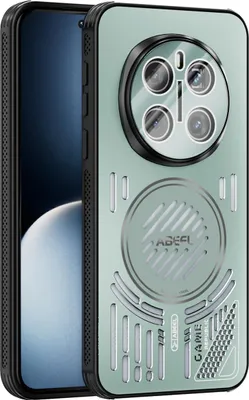 Produktbild von Magnetische Hülle für Honor Magic7 Pro mit Linsenabdeckung, Aluminium Stoßfestes Schutzhülle mit Wärmeableitung Grün