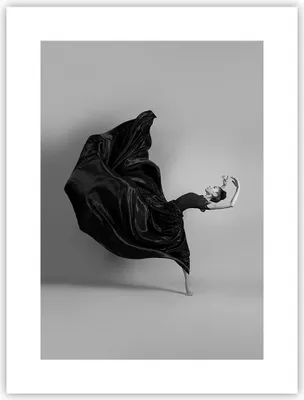 Produktbild von Poster - Poster ohne Rahmen - Tanz Schwarz Kleid - 30x40 cm - Wand Bild - Wanddeko - Wandbilder - Kunstposter - Wandposter - Bilder - Kunstdruck - Wanddekoration - Wandbild - P2XPA30x40-4869