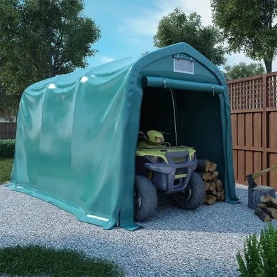 Immagine prodotto di The Living Store Tenda da garage in PVC 2,4x3,6 m verde